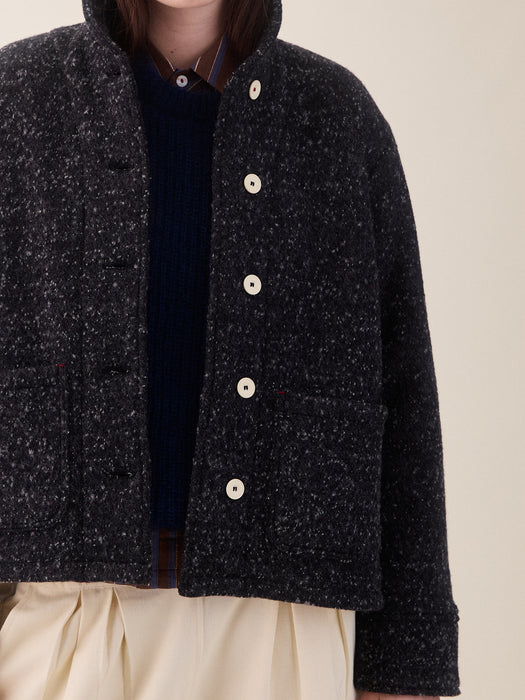 Sideline Grace Jacket in Grey Fleck