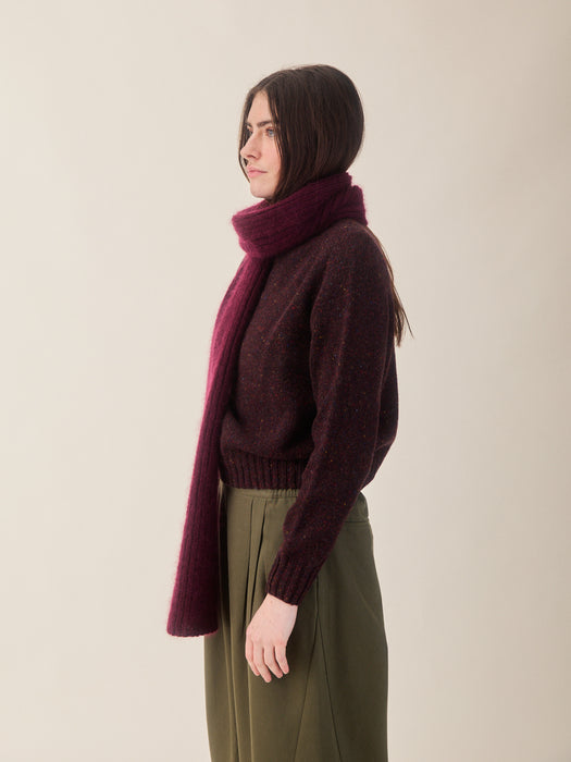 Sideline Nova Jumper in Plum Fleck