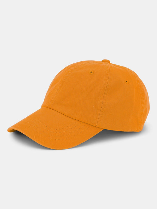 Colorful Standard Cotton Cap in Sunny Orange