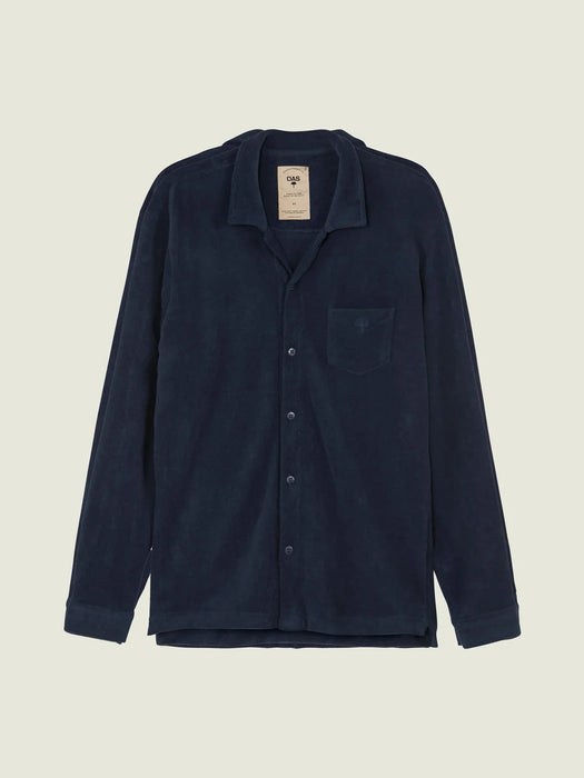 OAS Terry Camisa Shirt in Navy