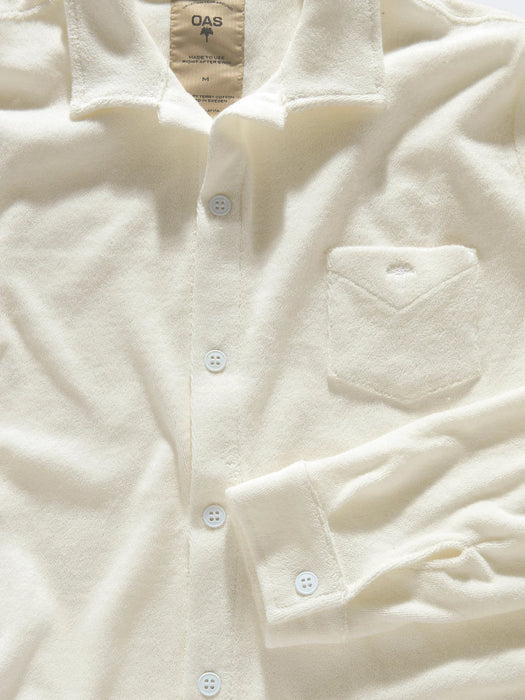 OAS Terry Camisa Shirt in White